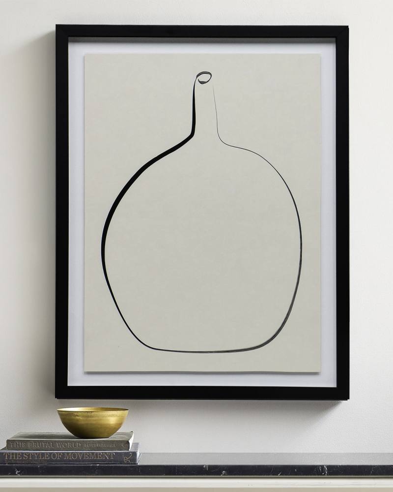Постер Drawing Vase с чёрной рамой, фото 1